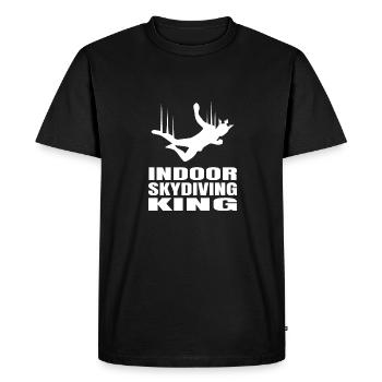Parachutisme intérieur - T-shirt Premium bio Homme - noir - Devant - Nico (187cm)