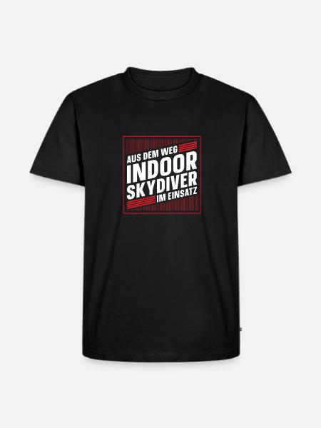 Indoor-Skydiving - Männer Premium Bio T-Shirt - Schwarz