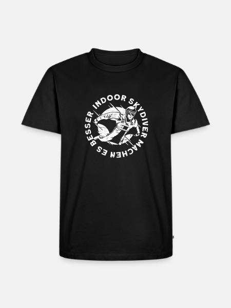 Indoor-Skydiving - Männer Premium Bio T-Shirt - Schwarz
