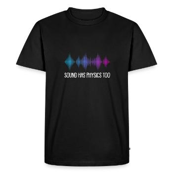 Physicien physicien - T-shirt Premium bio Homme - noir - Devant - Nico (187cm)