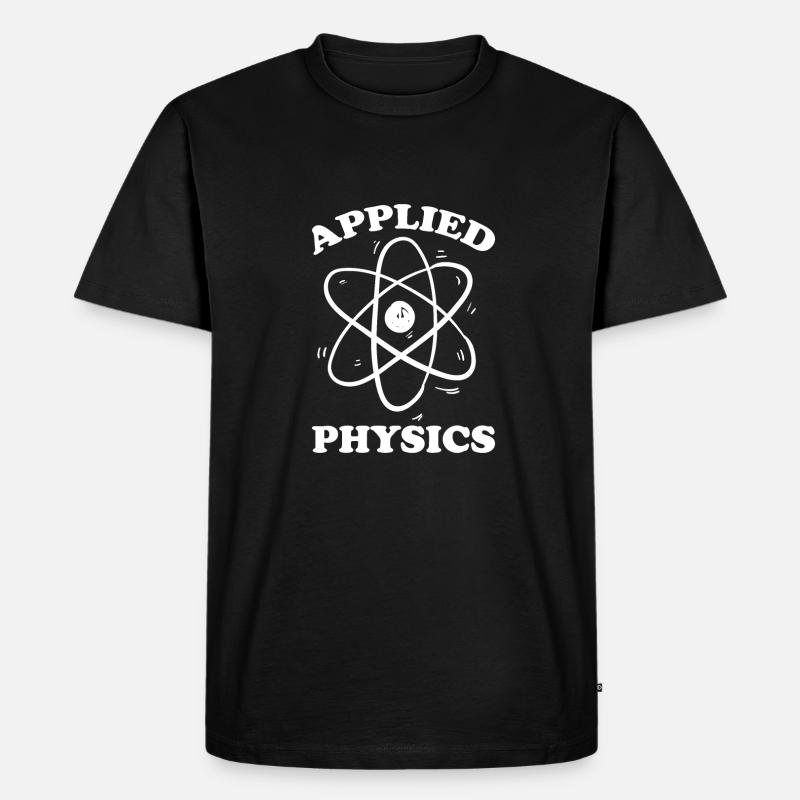 Physik Physiker - Männer Premium Bio T-Shirt - Schwarz