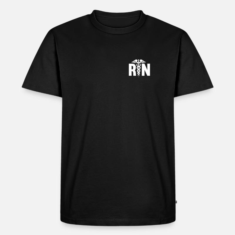 Krankenschwester - Männer Premium Bio T-Shirt - Schwarz