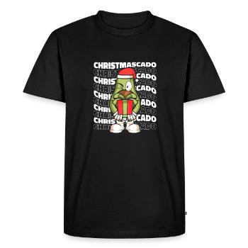 Noël Réveillon de Noël Joyeux Noël - T-shirt Premium bio Homme - noir - Devant - Nico (187cm)
