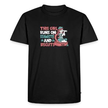 Sailing Sailboat Sailors - Men's Premium Organic T-Shirt - black - Front - Nico (187cm)