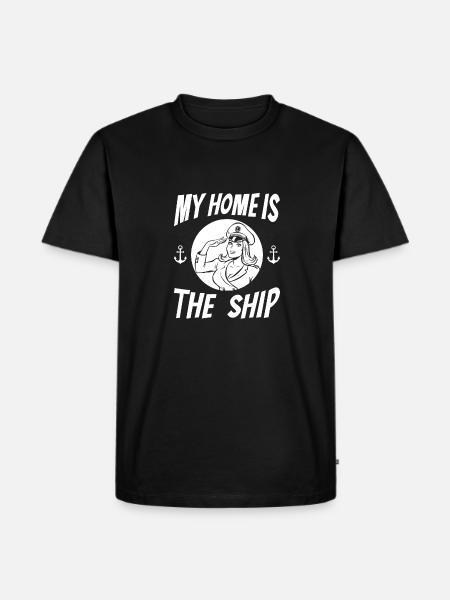 Seglen Segelboot Segler - Männer Premium Bio T-Shirt - Schwarz