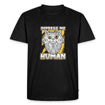 Location de chat Chat Domestique Cat - T-shirt Premium bio Homme - noir - Devant - Nico (187cm)