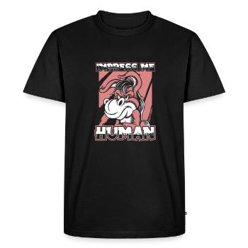 Donkey - Men's Premium Organic T-Shirt - black - Front - Nico (187cm)