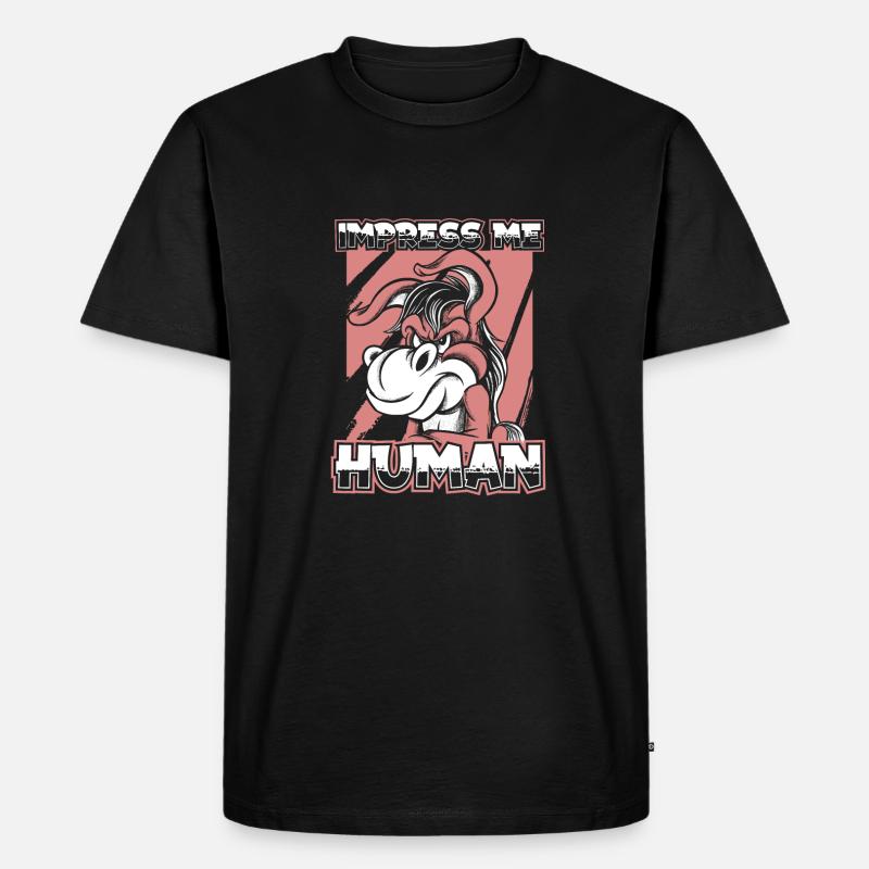 Esel - Männer Premium Bio T-Shirt - Schwarz
