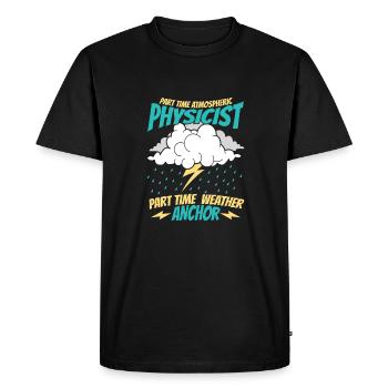 Physicien physicien - T-shirt Premium bio Homme - noir - Devant - Nico (187cm)