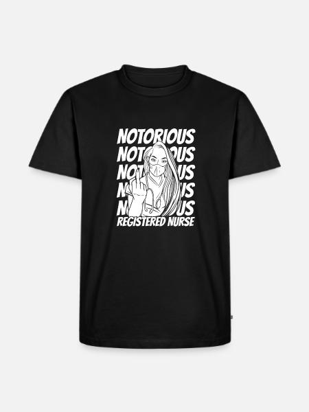 Krankenschwester - Männer Premium Bio T-Shirt - Schwarz