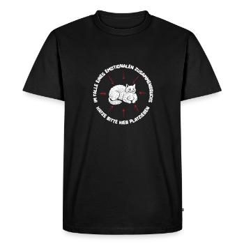 Location de chat Chat Domestique Cat - T-shirt Premium bio Homme - noir - Devant - Nico (187cm)