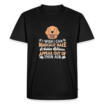 Golden retriever - T-shirt Premium bio Homme - noir - Devant - Nico (187cm)