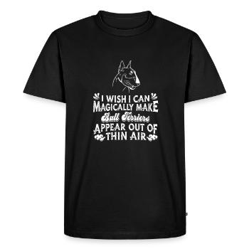 Bull Terrier Chien - T-shirt Premium bio Homme - noir - Devant - Nico (187cm)
