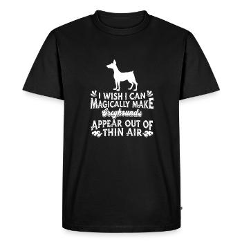 Chien Greyhound - T-shirt Premium bio Homme - noir - Devant - Nico (187cm)