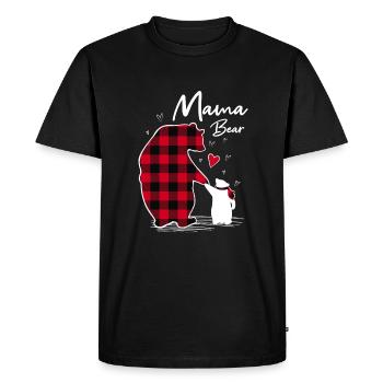 Maman Ours - T-shirt Premium bio Homme - noir - Devant - Nico (187cm)