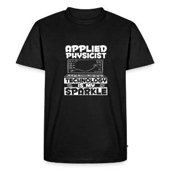 Physics Phyiker Applied Physics - Men's Premium Organic T-Shirt - black - Front - Nico (187cm)