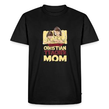 Professeur de religion Éducation religieuse - T-shirt Premium bio Homme - noir - Devant - Nico (187cm)