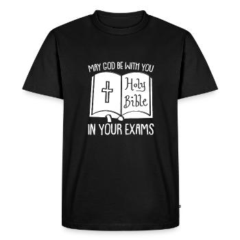 Professeur de religion Éducation religieuse - T-shirt Premium bio Homme - noir - Devant - Nico (187cm)