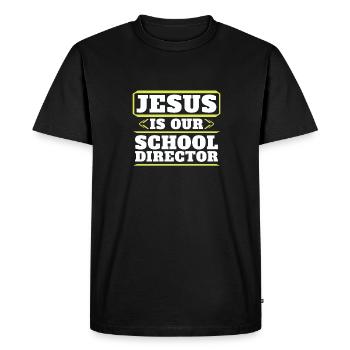 Professeur de religion Éducation religieuse - T-shirt Premium bio Homme - noir - Devant - Nico (187cm)