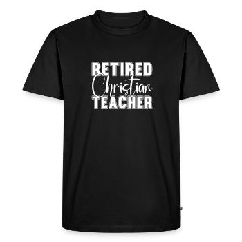 Professeur de religion Éducation religieuse - T-shirt Premium bio Homme - noir - Devant - Nico (187cm)