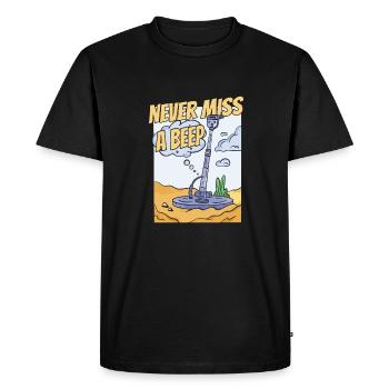 Des prospecteurs à la recherche d’un trésor - T-shirt Premium bio Homme - noir - Devant - Nico (187cm)