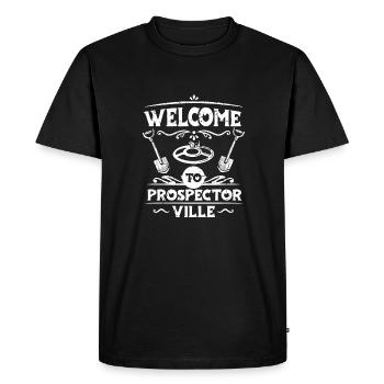Des prospecteurs à la recherche d’un trésor - T-shirt Premium bio Homme - noir - Devant - Nico (187cm)
