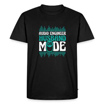 Sound Engineer Sound Engineer Husband - Men's Premium Organic T-Shirt - black - Front - Nico (187cm)