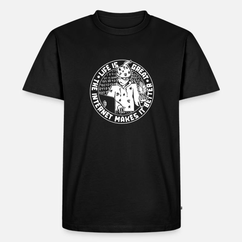 Web Entwickler Webdeveloper Web-Entwickler - Männer Premium Bio T-Shirt - Schwarz