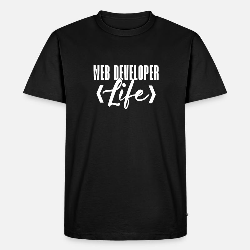 Web Developer Webdeveloper Web Developer - Men's Premium Organic T-Shirt - black