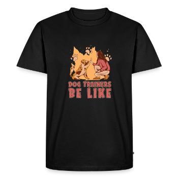 Dresseur de chiens Dresseur de chiens - T-shirt Premium bio Homme - noir - Devant - Nico (187cm)