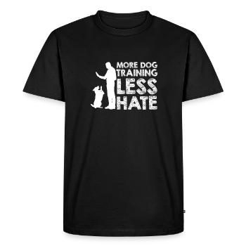 Dresseur de chiens Dresseur de chiens - T-shirt Premium bio Homme - noir - Devant - Nico (187cm)