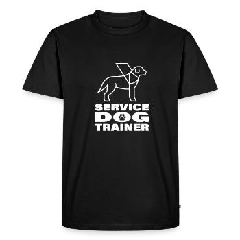 Dresseur de chiens Dresseur de chiens - T-shirt Premium bio Homme - noir - Devant - Nico (187cm)