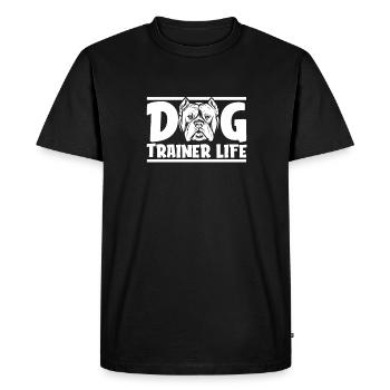 Dresseur de chiens Dresseur de chiens - T-shirt Premium bio Homme - noir - Devant - Nico (187cm)