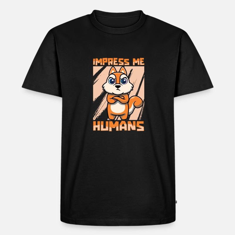 Eichhörnchen - Männer Premium Bio T-Shirt - Schwarz