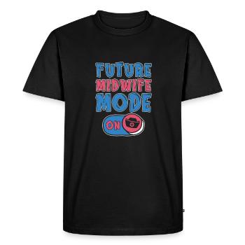 Sage-femme Futur sage-femme - T-shirt Premium bio Homme - noir - Devant - Nico (187cm)