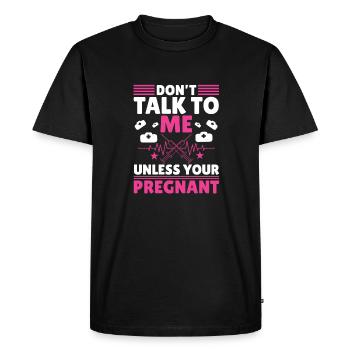 Sage-femme Futur sage-femme - T-shirt Premium bio Homme - noir - Devant - Nico (187cm)
