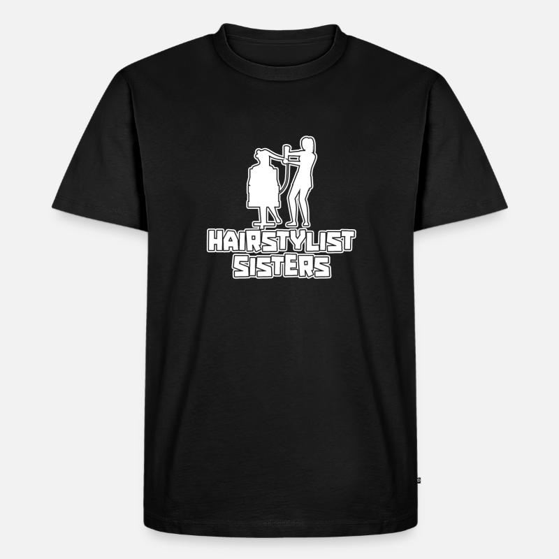 Coiffeuse Coiffeuse Sœurs - T-shirt Premium bio Homme - noir