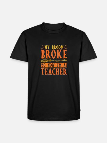 Halloween Funny Witch - Men's Premium Organic T-Shirt - black