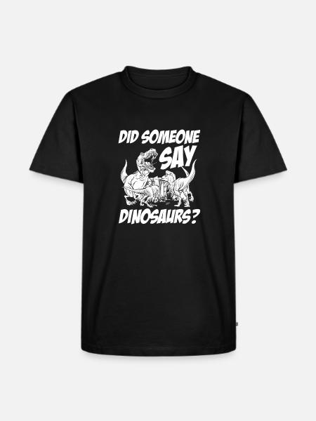 Dinosaur Adult dinosaur - Men's Premium Organic T-Shirt - black