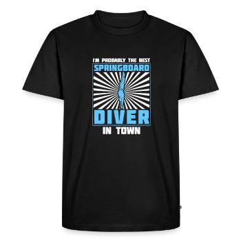 Diving Divers Lustig - Men's Premium Organic T-Shirt - black - Front - Nico (187cm)