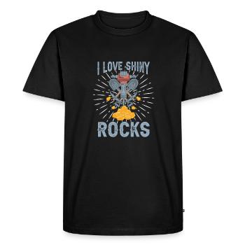 Des prospecteurs à la recherche d’un trésor - T-shirt Premium bio Homme - noir - Devant - Nico (187cm)