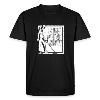 Des prospecteurs à la recherche d’un trésor - T-shirt Premium bio Homme - noir - Devant - Nico (187cm)