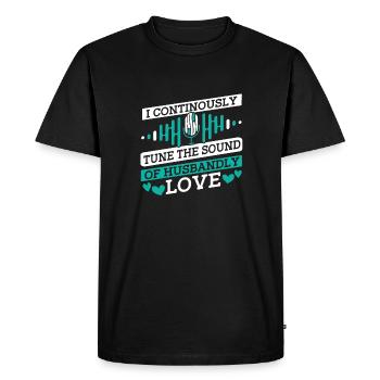 Sound Engineer Sound Engineer Husband - Men's Premium Organic T-Shirt - black - Front - Nico (187cm)
