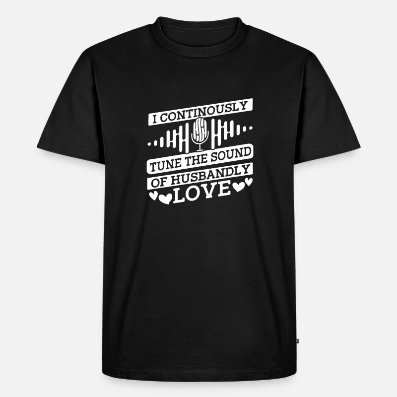 Tontechniker Toningenieur Tontechniker Ehemann - Männer Premium Bio T-Shirt - Schwarz