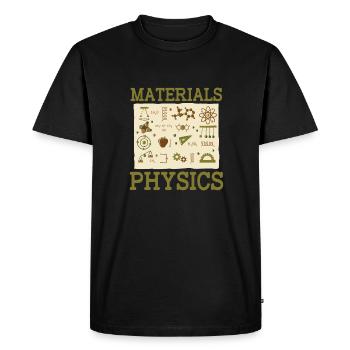 Physics Phyiker Applied Physics - Men's Premium Organic T-Shirt - black - Front - Nico (187cm)