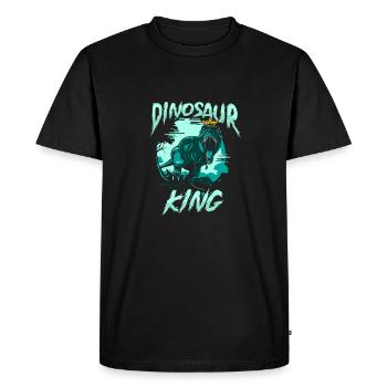 Dinosaure Dinosaure adulte - T-shirt Premium bio Homme - noir - Devant - Nico (187cm)