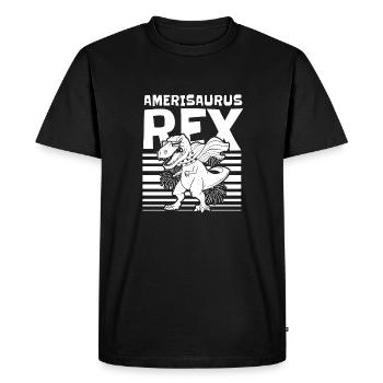 Dinosaure Dinosaure adulte - T-shirt Premium bio Homme - noir - Devant - Nico (187cm)