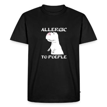Dinosaure Dinosaure adulte - T-shirt Premium bio Homme - noir - Devant - Nico (187cm)
