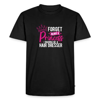 Coiffeur Coiffeur Coiffeur - T-shirt Premium bio Homme - noir - Devant - Nico (187cm)
