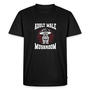 Mushroom pickers Mushrooms Mushroom dwarf - Men's Premium Organic T-Shirt - black - Front - Nico (187cm)